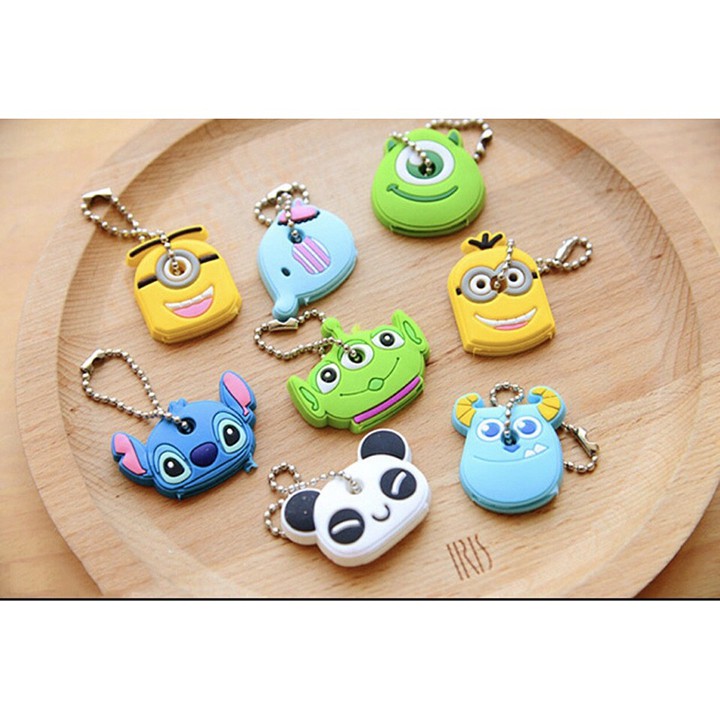 Miếng vỏ bọc chìa khóa silicon dễ thương đa dạng màu F167SPAZ