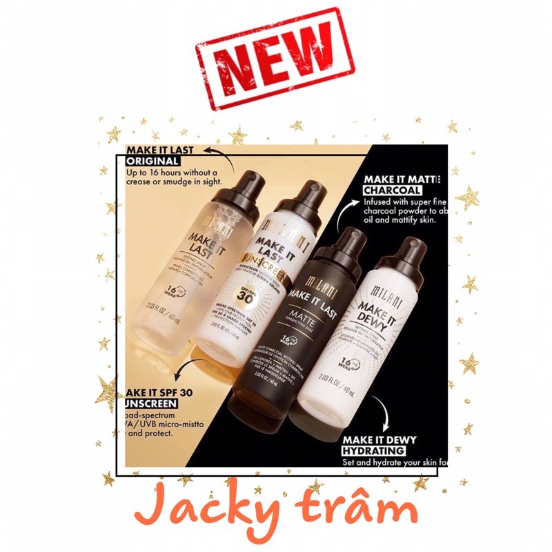 Xịt giữ nền Milani Make it Last
