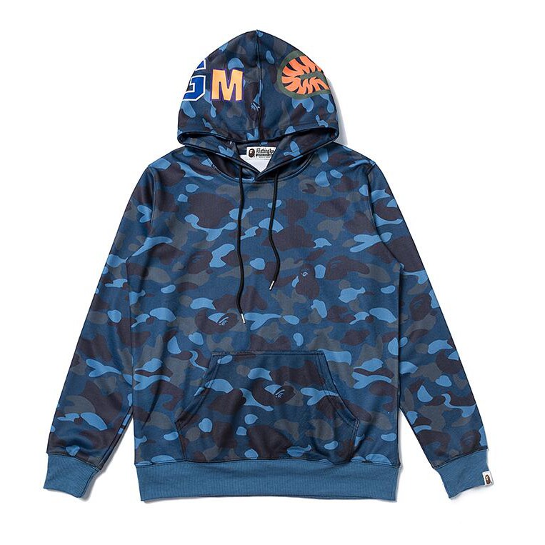 BAPE Áo Hoodie Vải Cotton In Họa Tiết Thời Trang Cho Nam Và Nữ