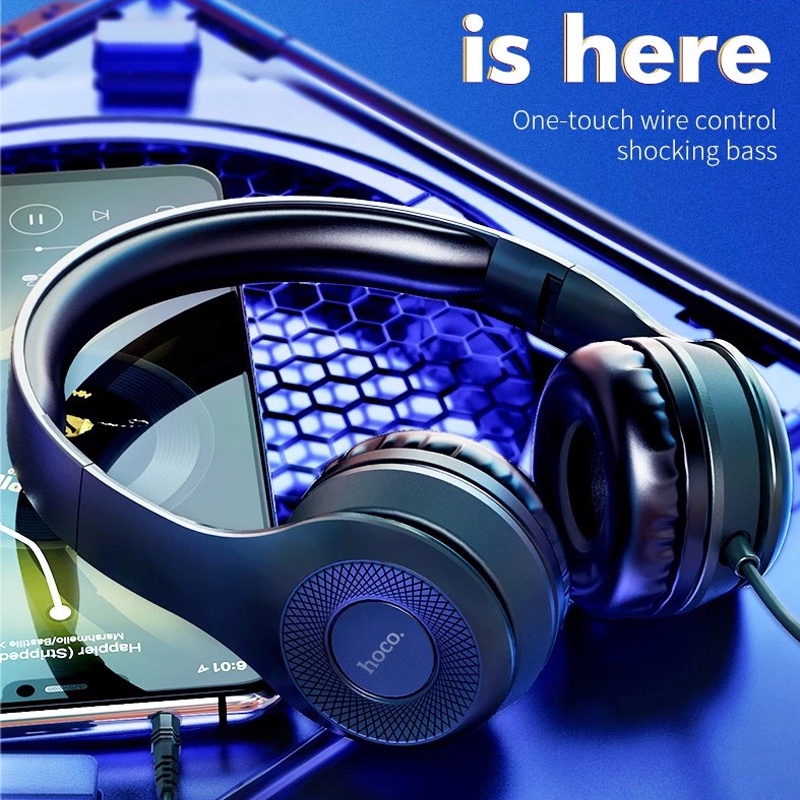 Tai nghe chơi game HOCO W21 có dây âm thanh nổi bass trầm có micro cho ps4 new xbox/ máy tính/ máy tính xách tay