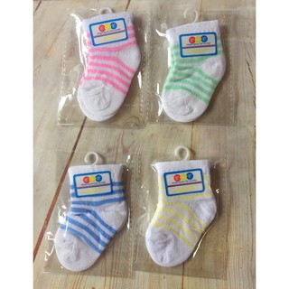 SET 3 ĐÔI VỚ SƠ SINH/ TẤT SƠ SINH SỌC LEN COTTON size 0-6 tháng