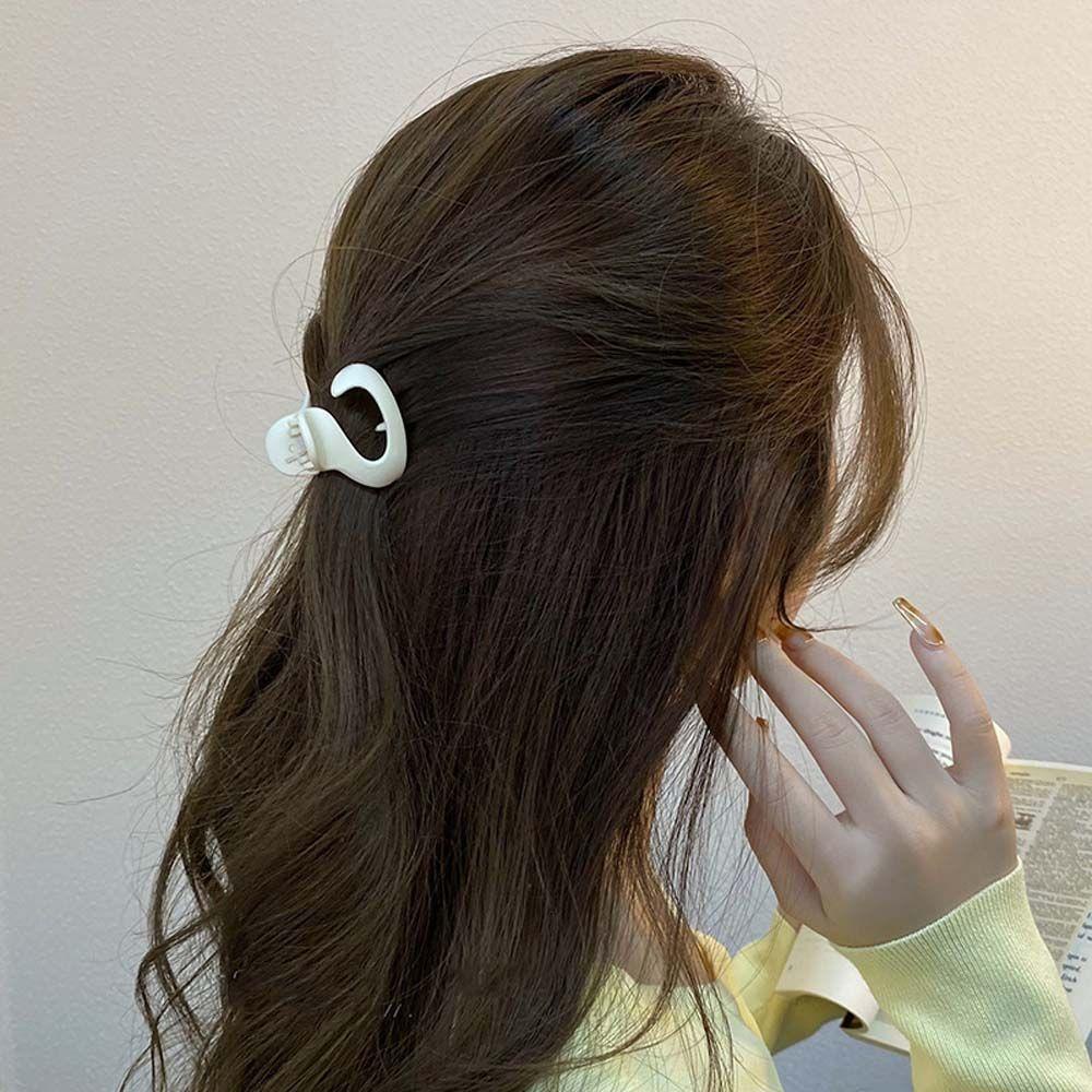 Kẹp Tóc Càng Cua Mini Màu Trơn Phong Cách Retro Vintage Dành Cho Nữ