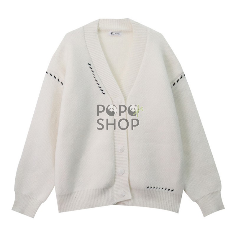 Áo Len Cardigan Nữ Oversize Thu Đông Thiết Kế 2021 Thời Trang