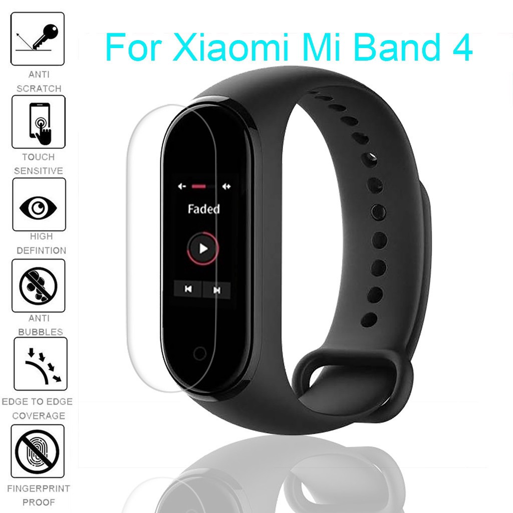 For Set 1/3/5 miếng dán cường lực dành cho vòng tay thông minh Xiaomi Mi Band 4