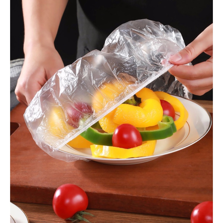Set 100 Nắp Đậy Thực Phẩm Co Giãn Có Thể Tái Sử Dụng