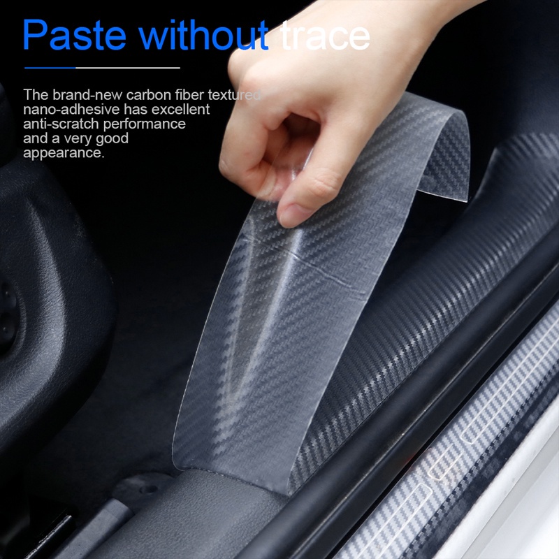 BLALION Nhãn dán vinyl cacbon chống va chạm trầy xước bảo vệ cho thân cửa xe hơi
