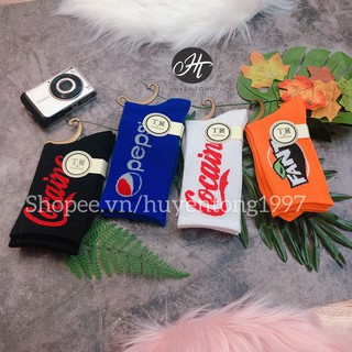 Tất - vớ nam nữ cổ cao off white unisex ulzzang