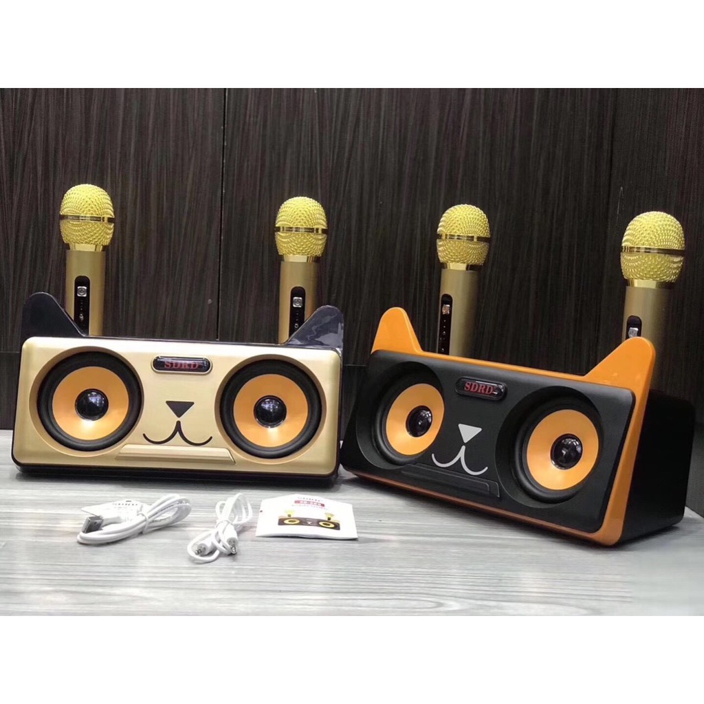 LOA BLUETOOTH SDRD - 305 KÈM 2 MIC KO DÂY