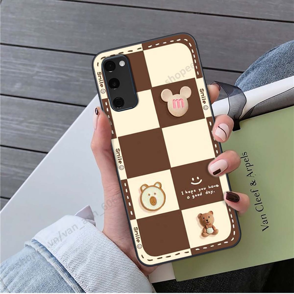Ốp lưng Samsung S20 Fe hình gấu, kẹo dễ thương cute