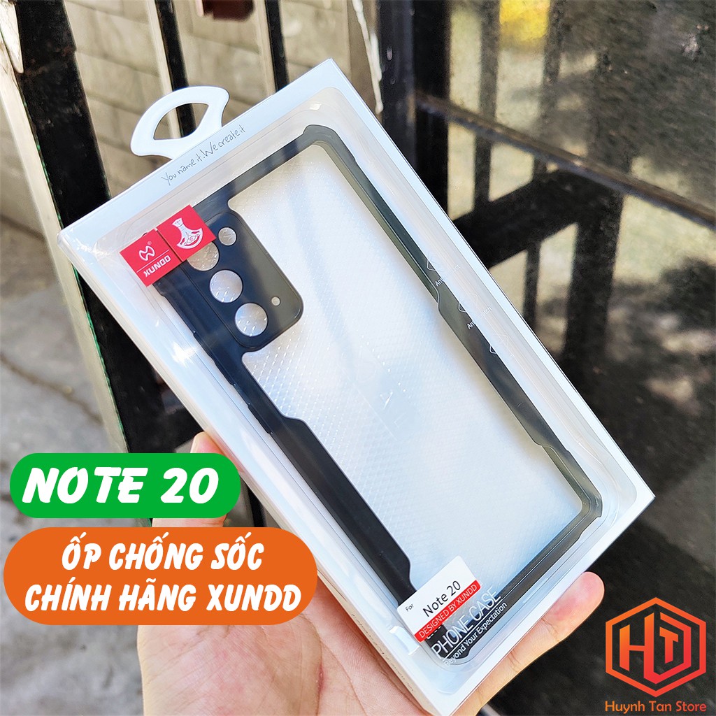 Ốp lưng Samsung Note 20 5G trong suốt chống sốc chính hãng XUNDD