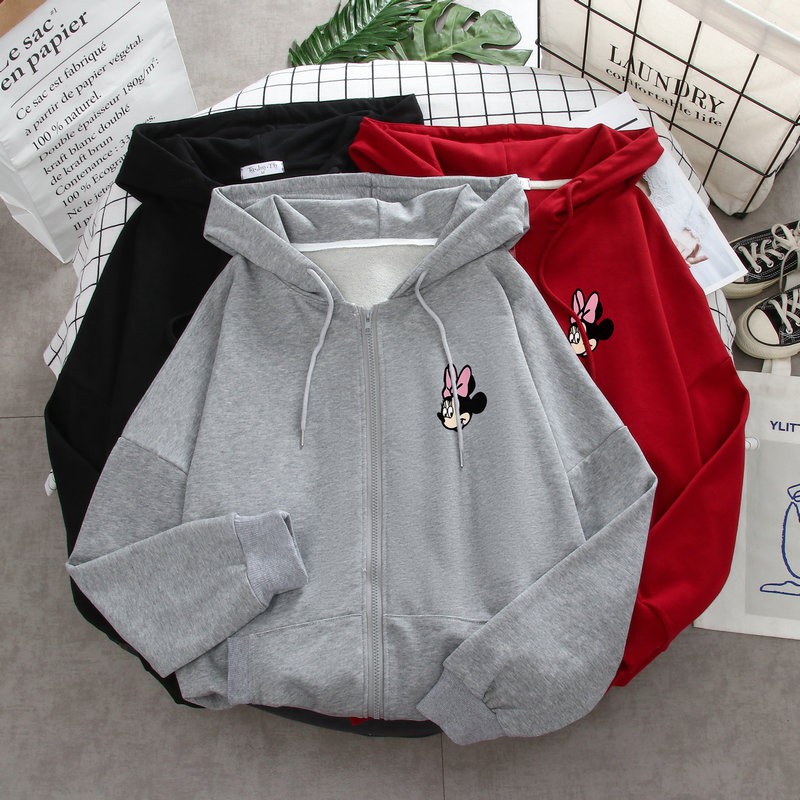 Áo khoác nỉ logo Micky nơ HARI1120