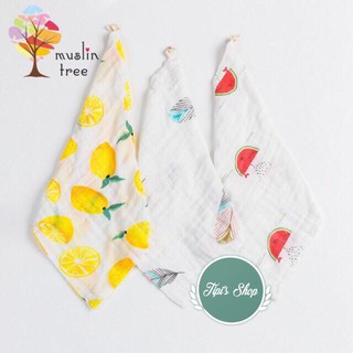 Set 3 khăn sữa Aden 4 lớp sợi tre