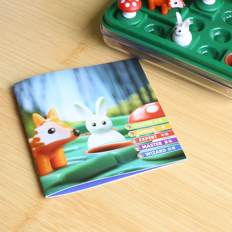 Smart game Jumping Rabbit Board Games Bảng đồ chơi thông minh mô phỏng hình thỏ và cáo vui nhộn