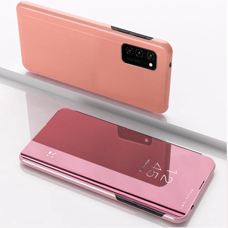 Bao da nắp gập tráng gương trong suốt thiết kế thông minh sang trọng cho OPPO A92 2020 A72 A52 | BigBuy360 - bigbuy360.vn