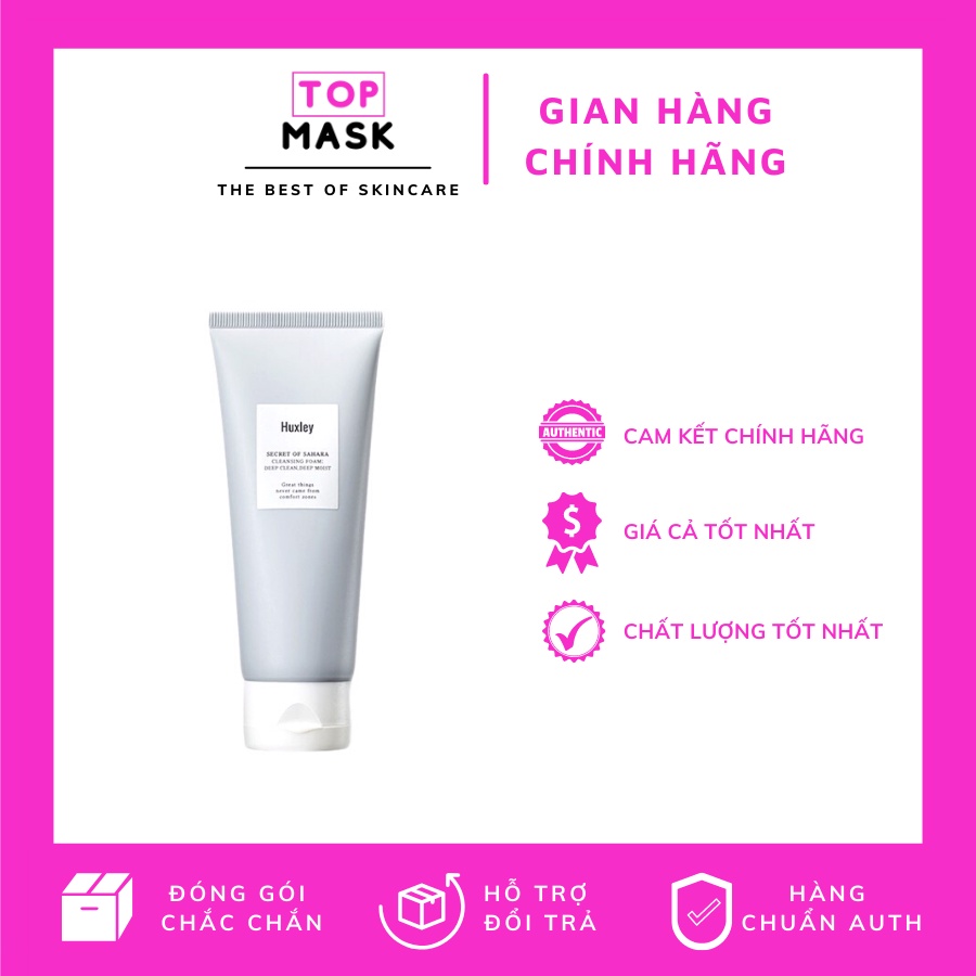 Sữa Rửa Mặt Chiết Xuất Xương Rồng Huxley Cleansing Foam Deep Clean Deep Moist