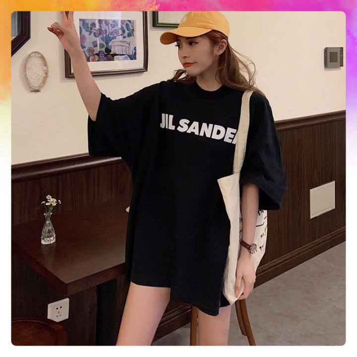 Áo thun tay lỡ nam nữ,áo phông unnisex tay lỡ in chữ SANDER.