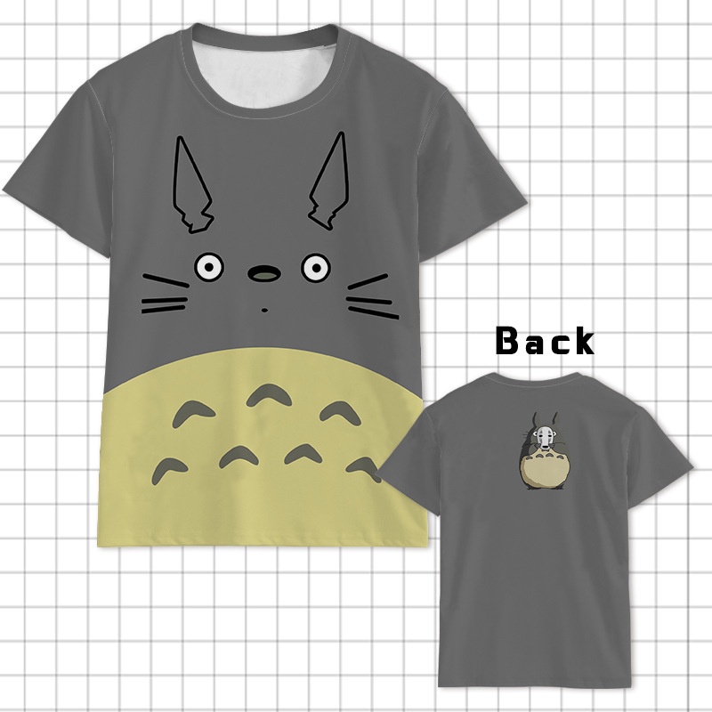 Áo Thun Tay Ngắn In Hình Nhân Vật Phim Hoạt Hình Totoro Trẻ Trung Thời Trang Cho Nam