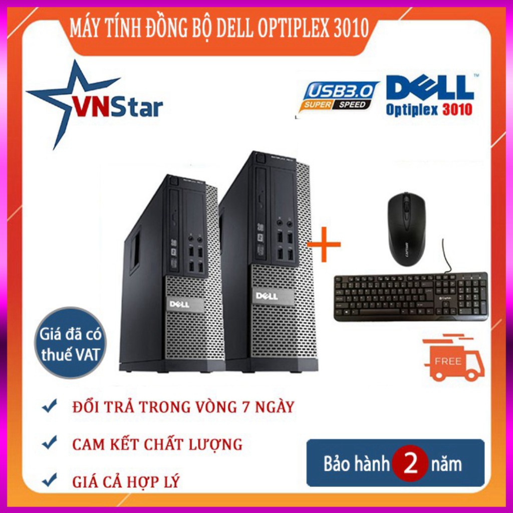 FREE SHIP Máy Tính Đồng Bộ Dell Optiplex 3010 ....!