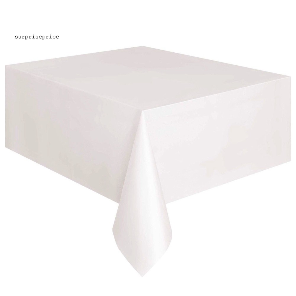 Khăn trải bàn hình chữ nhật màu trơn đơn giản chất lượng cao