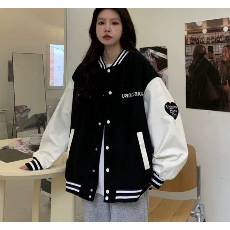 Áo Khoác Bomber Tim Chất Nỉ Cotton - Áo Bomber Nam Nữ Unisex Siêu Đẹp