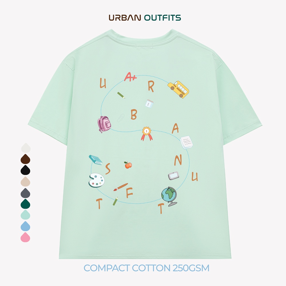 Áo Thun Tay Lỡ Form Rộng URBAN OUTFITS ATO172 Local Brand In S ver 2.0 Chất Vải 95% Compact Cotton 250GSM Dầy