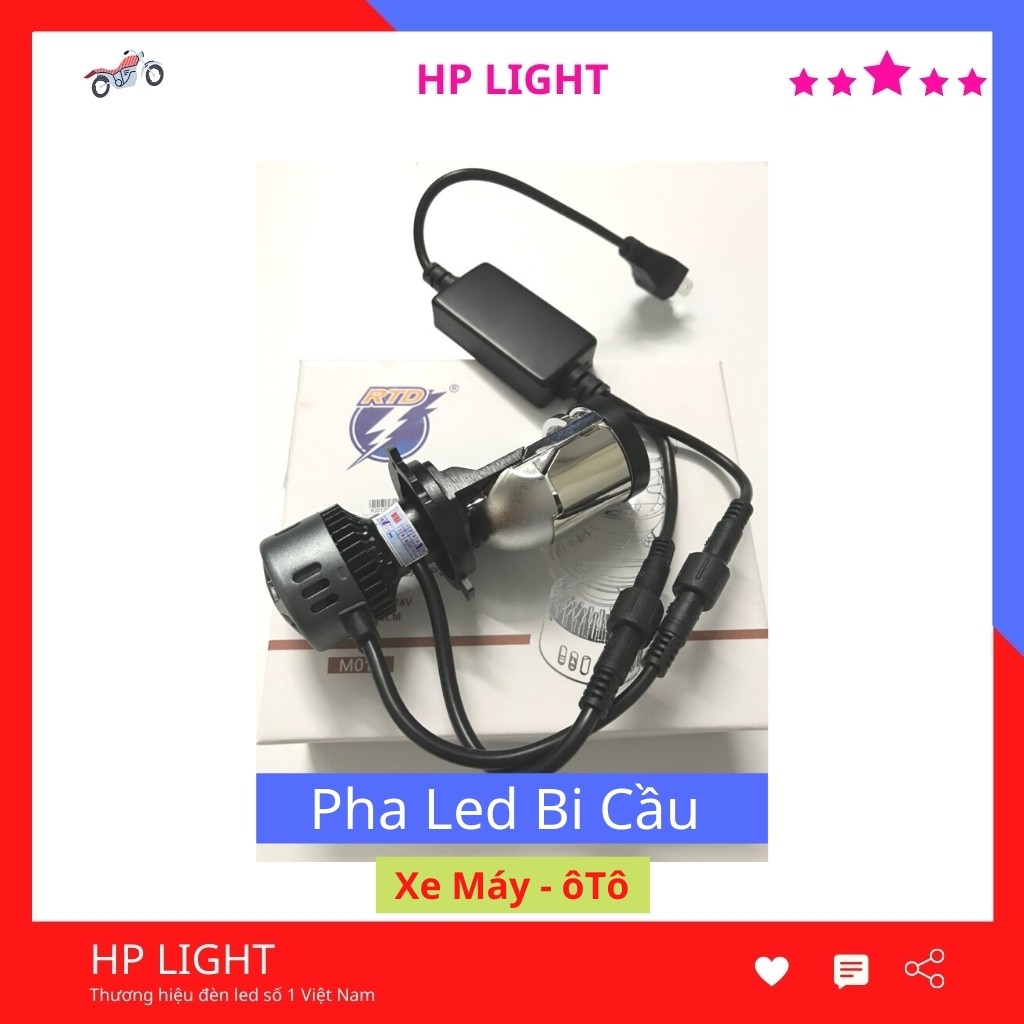 ĐÈN PHA LED BI CẦU M01B MINI GOM ÁNH SÁNG CHỐNG CHÓI MẮT HPLIGHT M01b