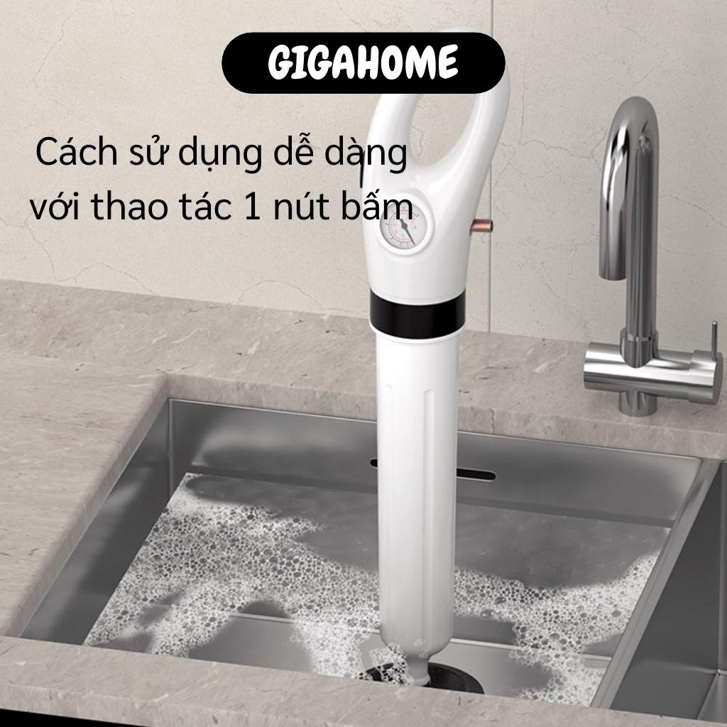 Dụng Cụ Thông Bồn Cầu GIGAHOME Súng Thông Tắc Bồn Cầu, Bồn Rửa Chén Áp Lực Siêu Mạnh 9076