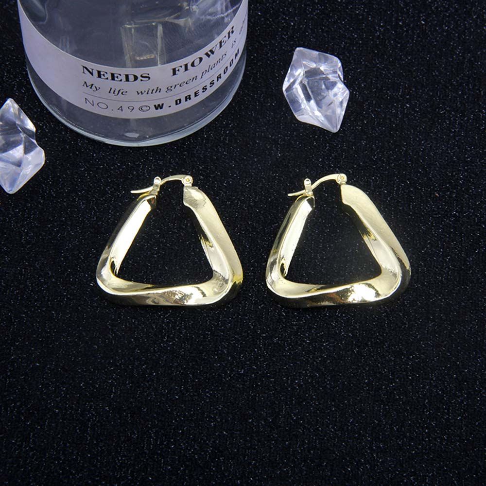 Bông tai hình tam giác phong cách Hàn Quốc thời trang cho nữ