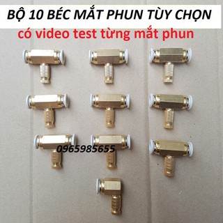 bộ 10 béc phun sương bằng đồng ( CÓ VIDEO TEST hàng)