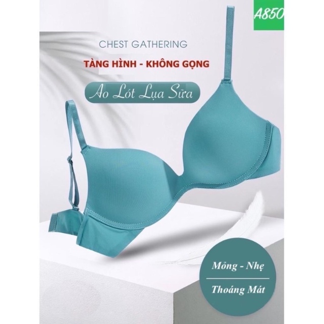 Hot-Áo lót su không gọng đệm mỏng chống lộ viền