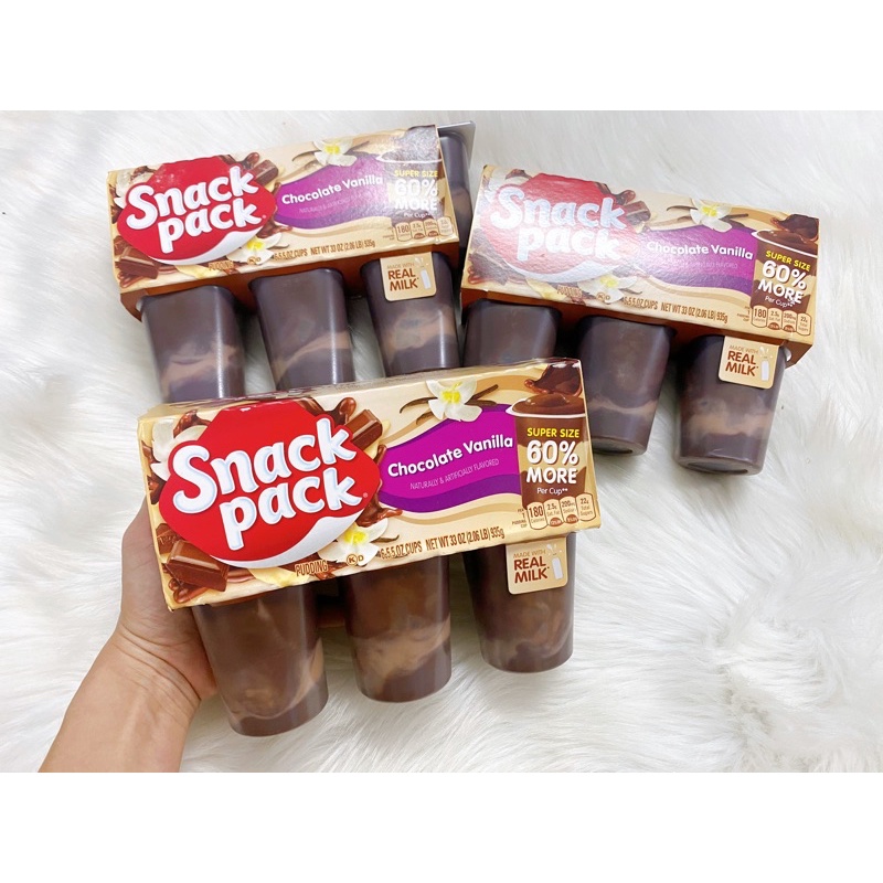Váng Pudding Snack Pack cho trẻ ăn dặm hộp 165gr.