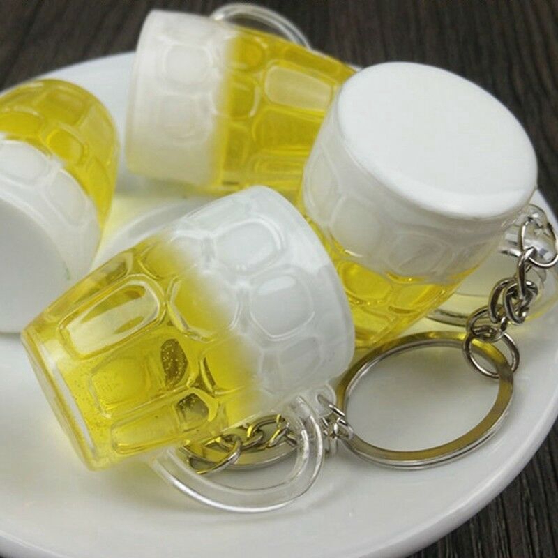 Móc khóa hình ly bia sáng tạo