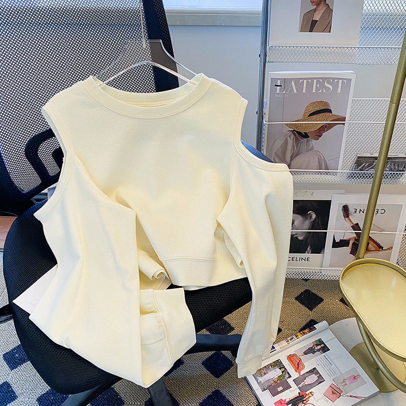 Áo Sweater Thiết Kế Đục Lỗ Đơn Giản Thời Trang Mùa Thu Cho Nữ