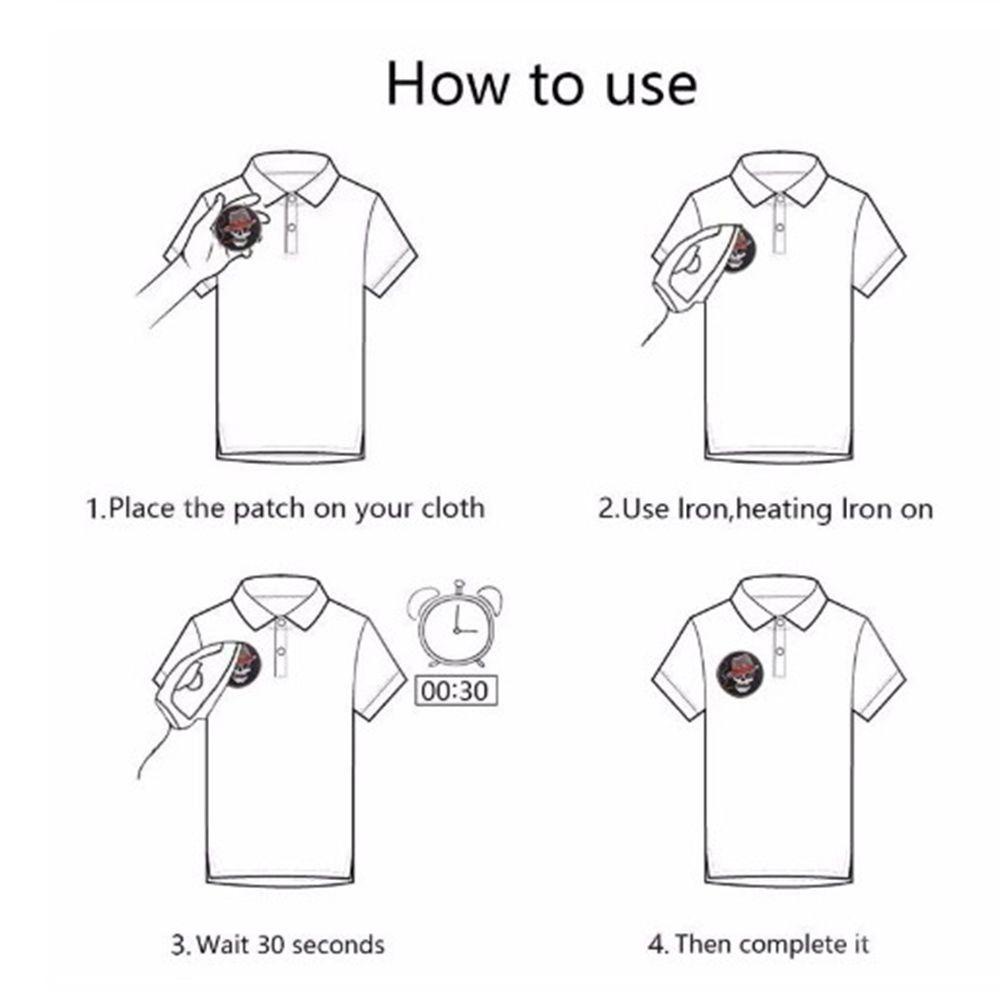 Miếng Vá NICKOLAS Thêu|Phụ Kiện Quần Jean Phong Cách Punk Cá Tính