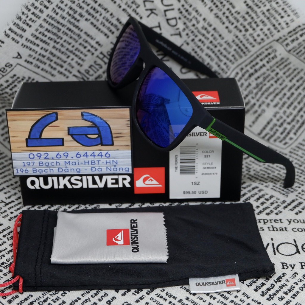 [FULLBOX] Kính Mát nam nữ QuikSilver The Ferris, Dáng Vuông dễ đeo, Chống nắng cực tốt | BigBuy360 - bigbuy360.vn