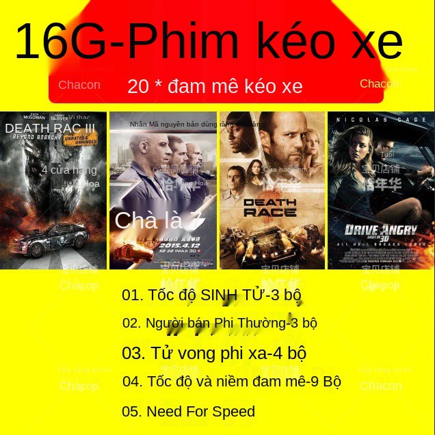 tốc độ và niềm đam mê HD hành động Ổ đĩa flash USB phim xe hơi với máy tính di động mp4 Mục đích kép | BigBuy360 - bigbuy360.vn
