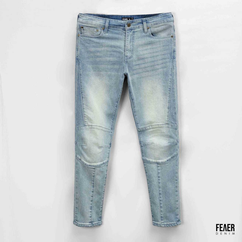 Quần Jeans nam FEAER 100% chất Jean bền bỉ, co dãn Skinny Biker Stacked  |new arrival 2021|