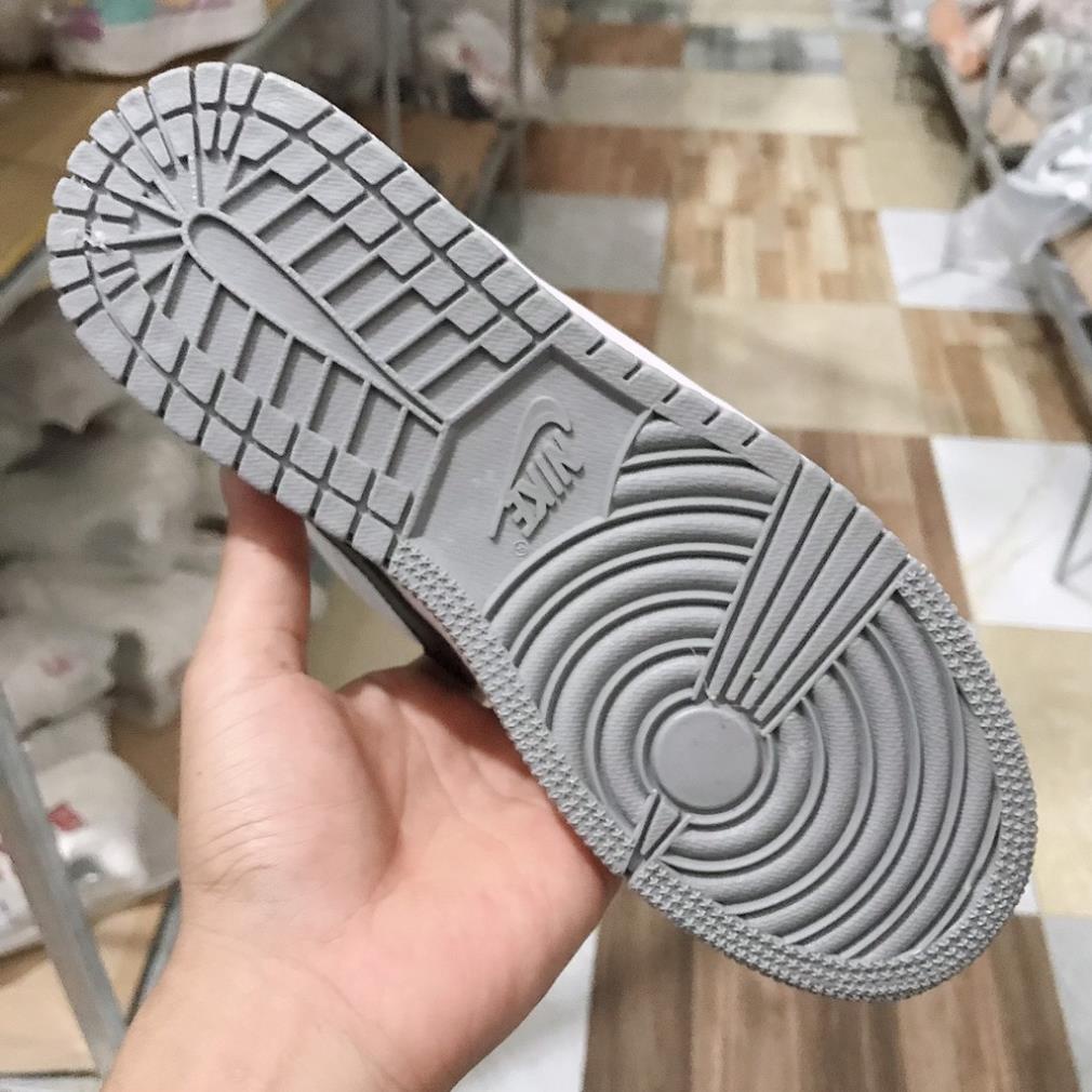 Giày Jordan cổ cao nam nữ màu ghi xám ❤️ Giày thể thao nam nữ sneaker Jordan cao cổ ghi xám Full Box