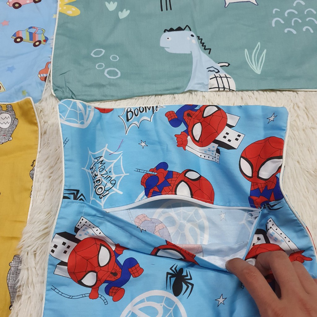 Vỏ gối trẻ em Cotton 100% size 30x45cm (1 cái) | BigBuy360 - bigbuy360.vn