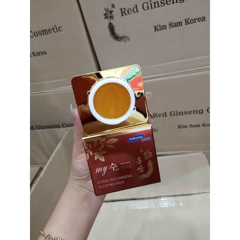 Kem sâm dưỡng da ban đêm My Gold Red Ginseng Sleeping Pack 50g