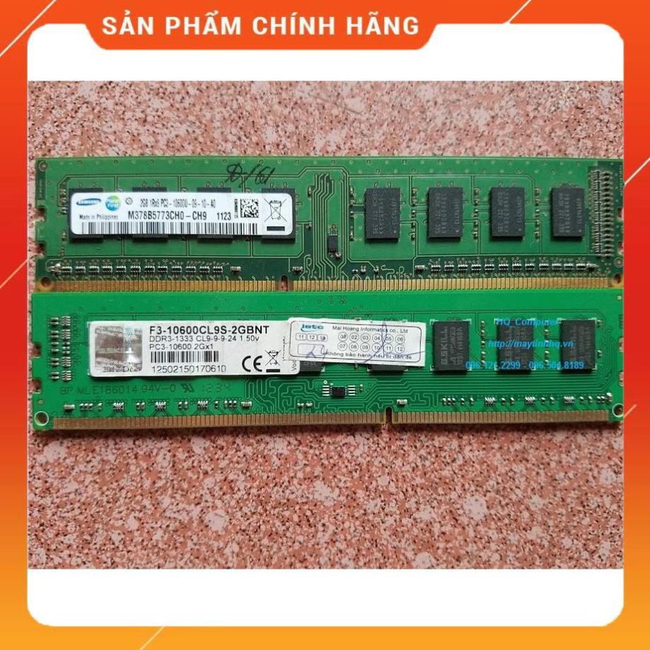 RAM Máy Tính DDR3 - 2GB - bus 1600MHz-1333mhz