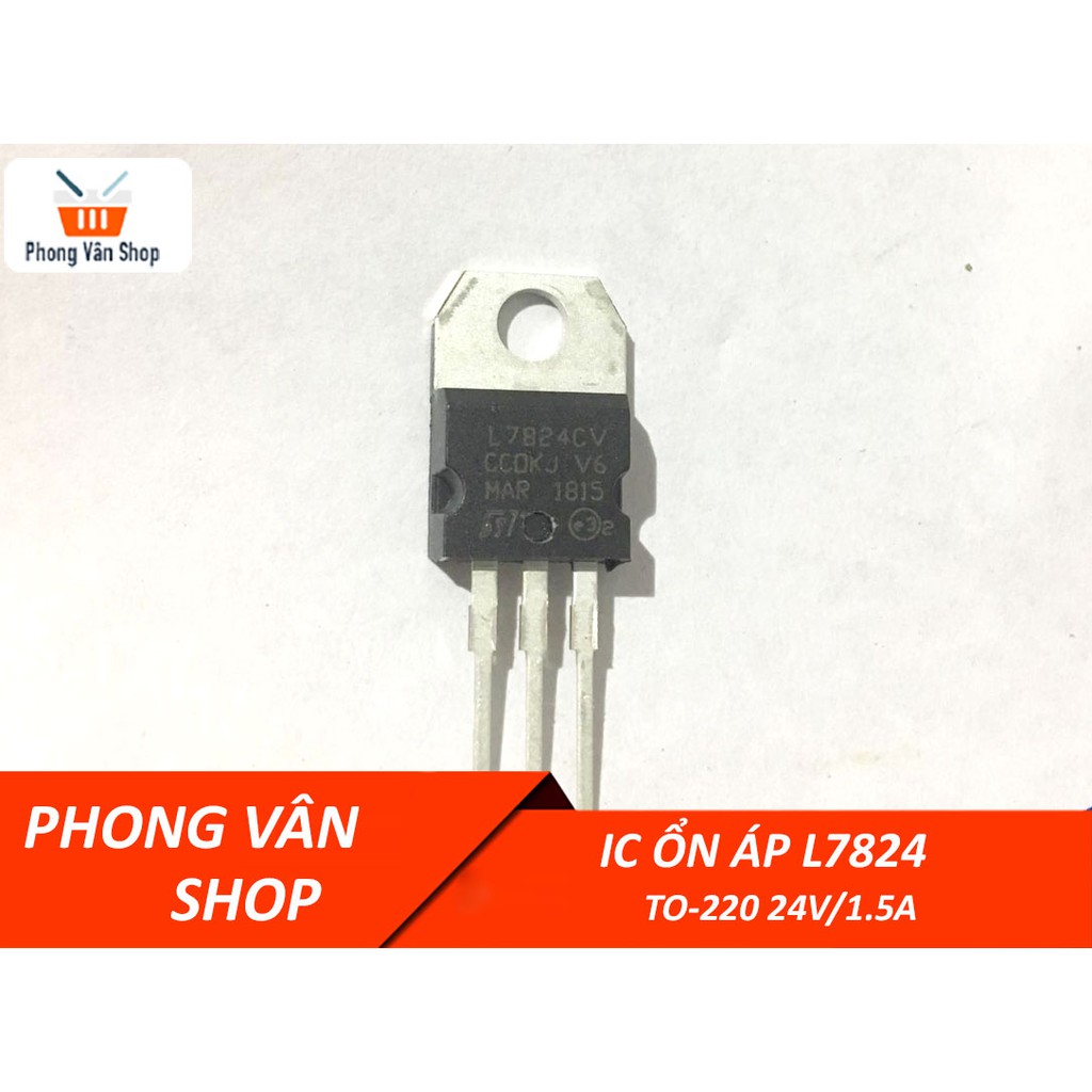 IC ổn áp L7824CV - TO-220 24V-1.5A