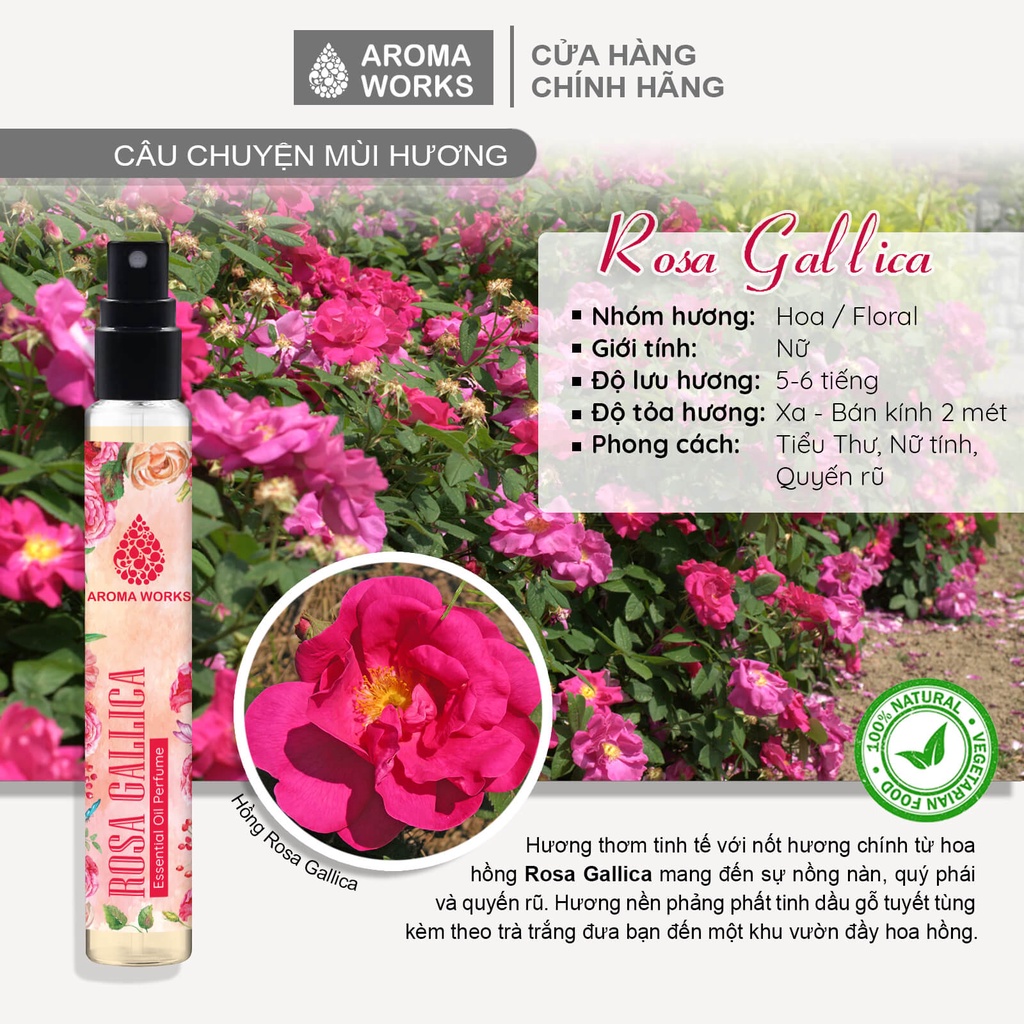 Nước Hoa Tinh Dầu Aroma Works Essential Oil Perfume 10ml