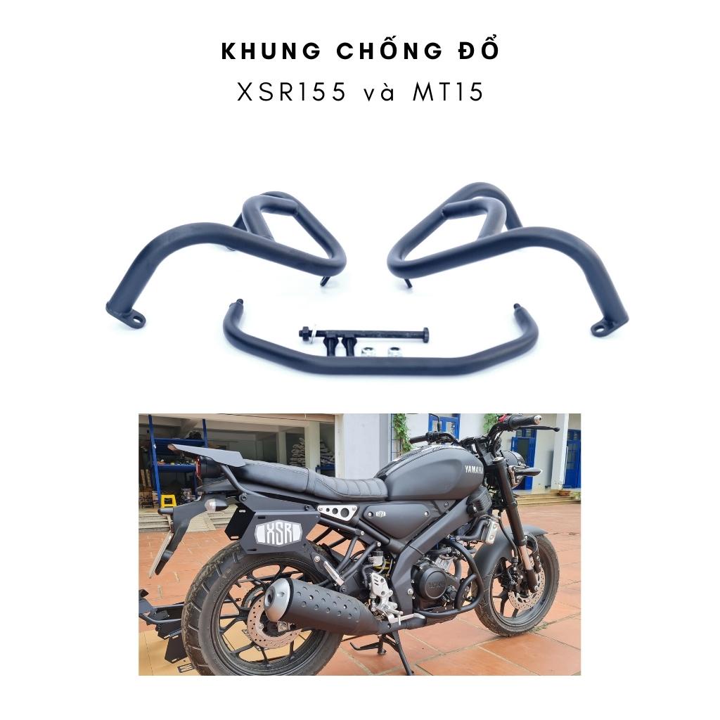 Chống đổ XSR155, MT15, khung bảo vệ xe sơn tĩnh điện màu đen