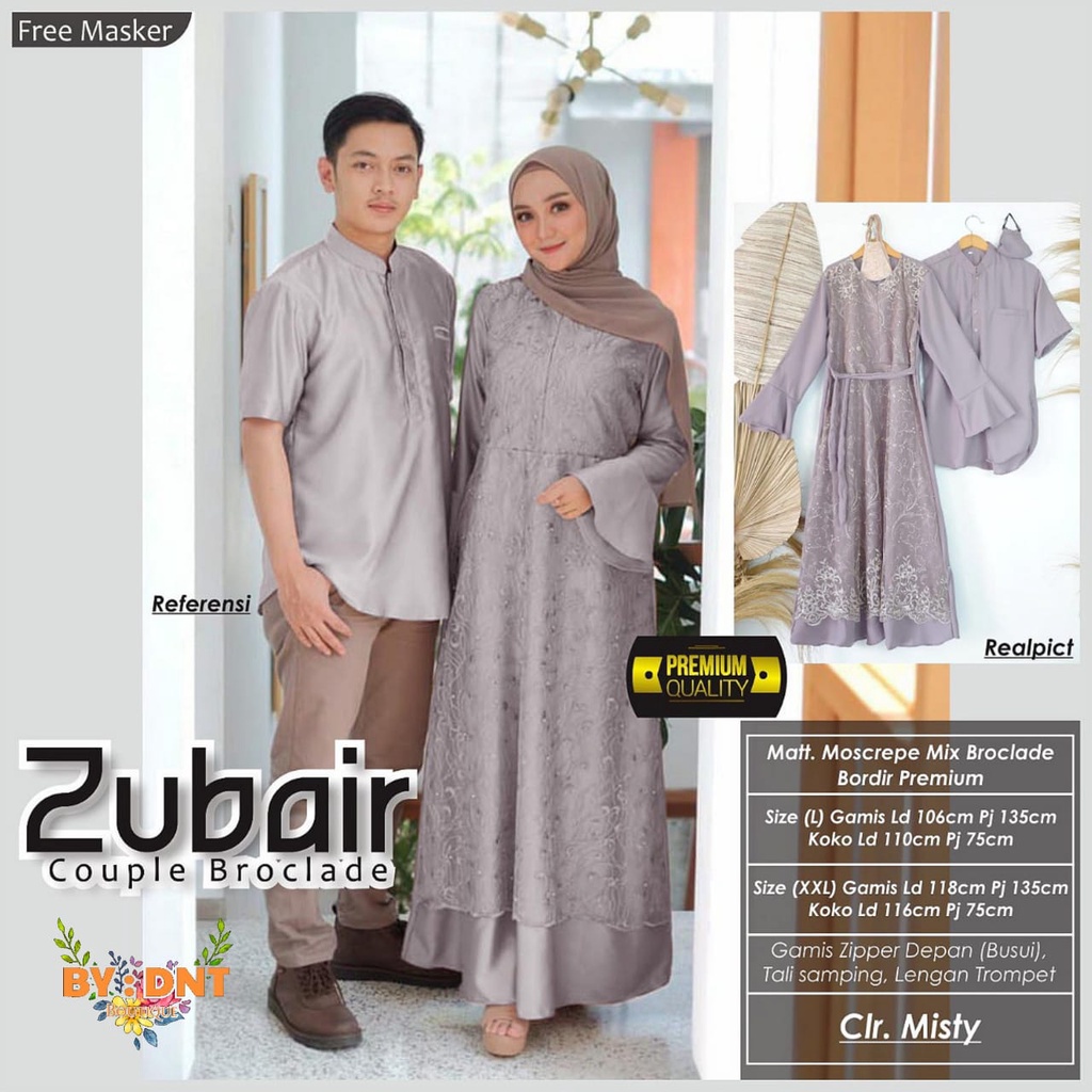 Áo thun cặp đôi in chữ zubair | BigBuy360 - bigbuy360.vn