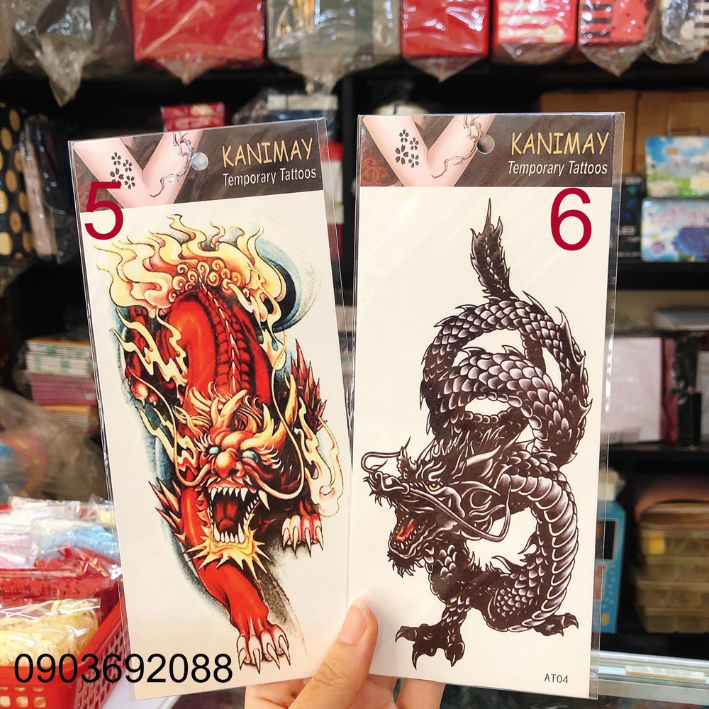 [HCM] HÌnh xăm dán - tattoo sticker AT 9 x 18 cm