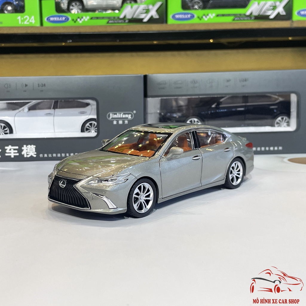 Mô hình xe bằng sắt Lexus ES 300h tỉ lệ 1:24 Carshop hãng JINLIFANG 3 màu