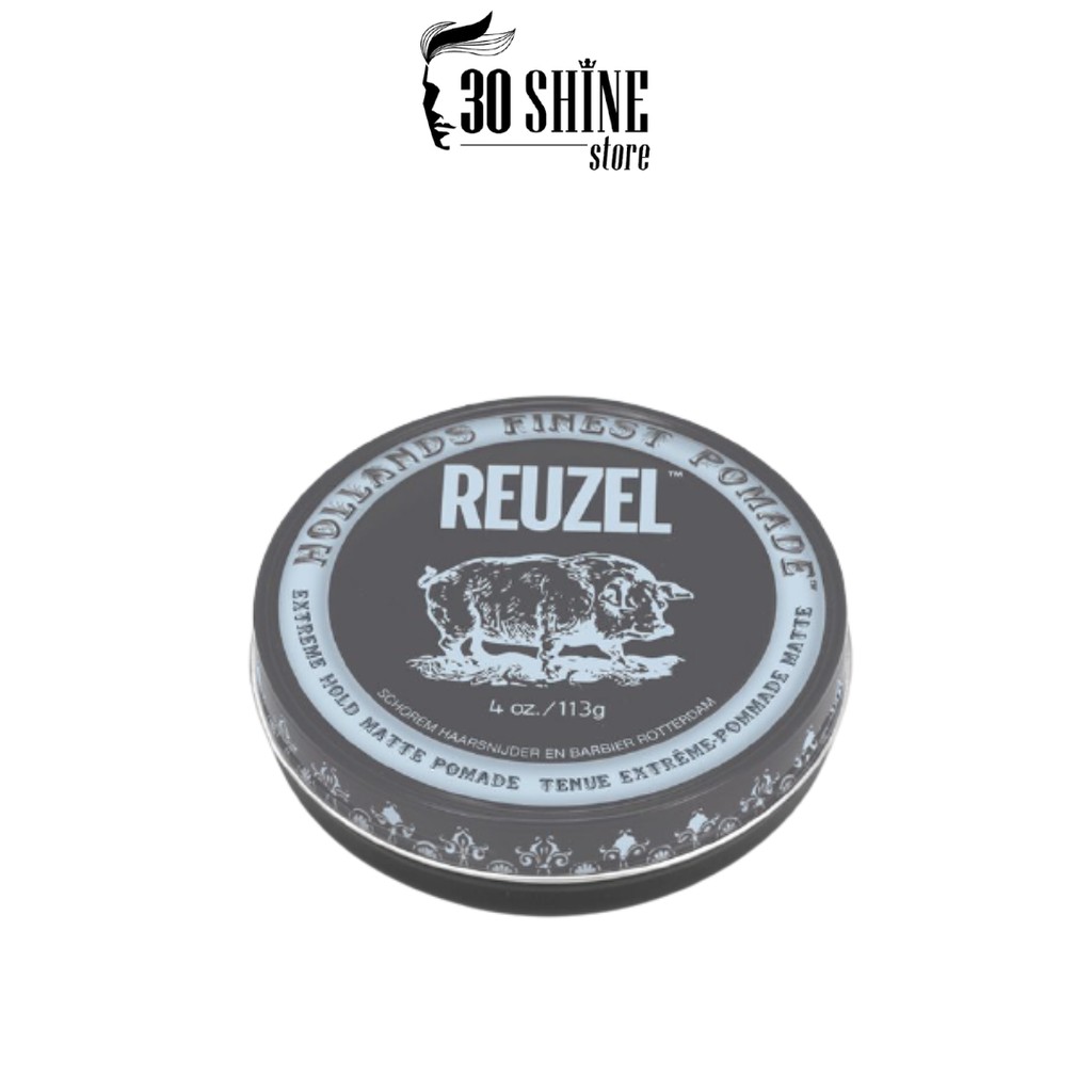 Sáp vuốt tóc Reuzel Extreme Hold Matte Pomade GIỮ NẾP SIÊU CỨNG - KHÔNG BÓNG - TAN TRONG NƯỚC 35g