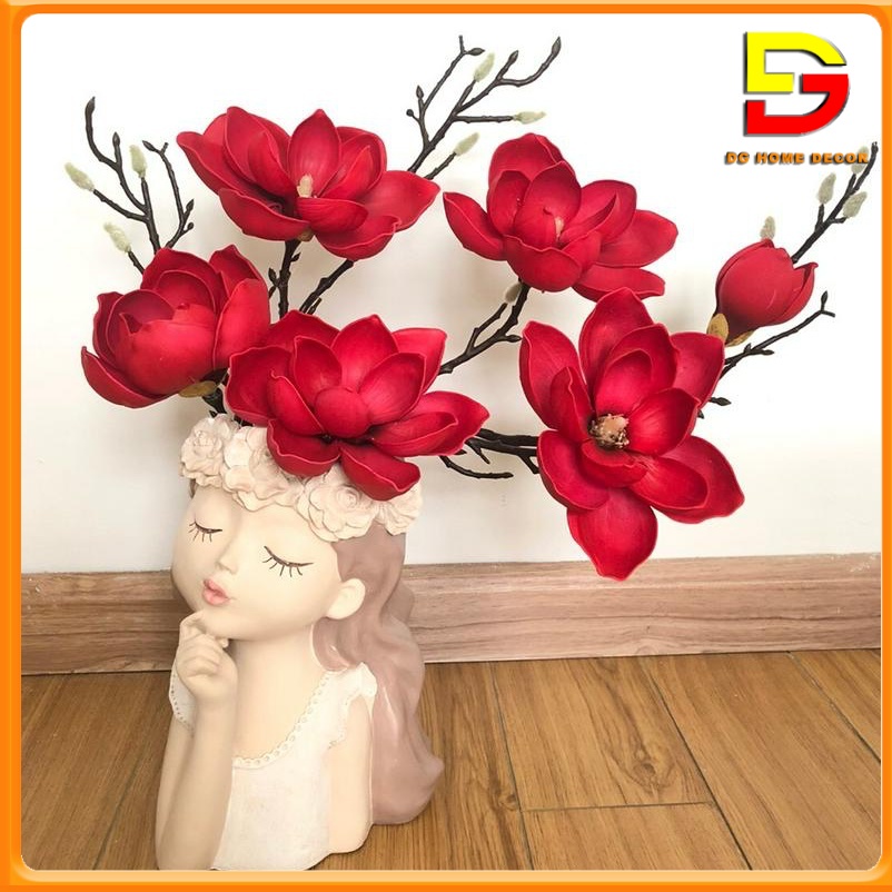 Bình Hoa Cô Gái Lọ Hoa Để Bàn Phòng Khách Kệ TiVi Cắm Sẵn Nhiều Mẫu Decor Trang Trí Nhà Cửa DG-167