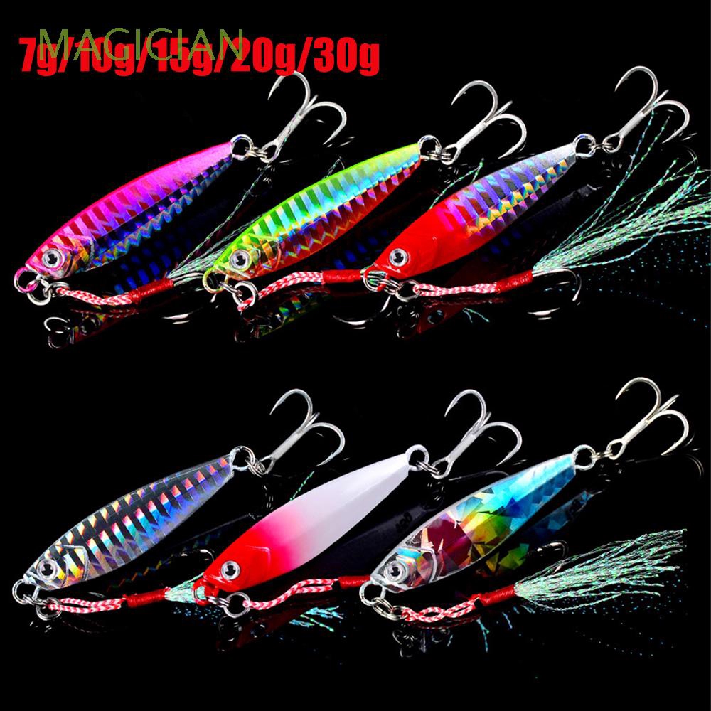 Mồi câu cá giả kim loại dạng chìm thiết kế hình con cá sống động 7-30g tùy chọn tiện lợi